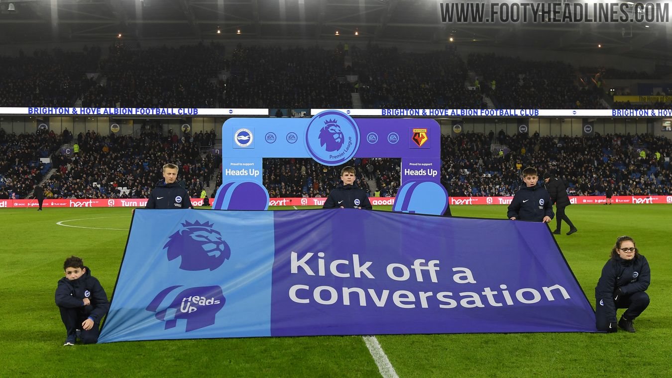 Premier League Teams Wear Special Sleeve Badge To Support 'Heads Up