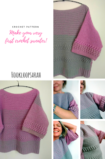 comfy cosy crochet pattern bobble sweater