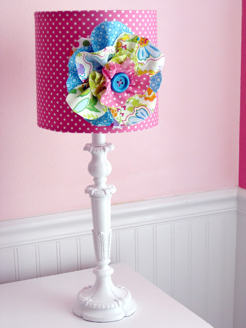 TDA decorating and design: Fabric Lamp Shade Feature