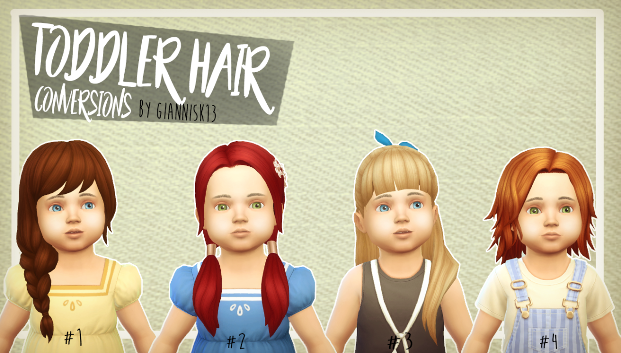 2. Sims 4 Toddler Hair Mods - wide 3