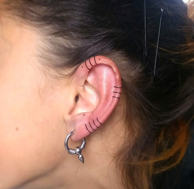 Tatuagens para as orelhas Tatuagens para as orelhas