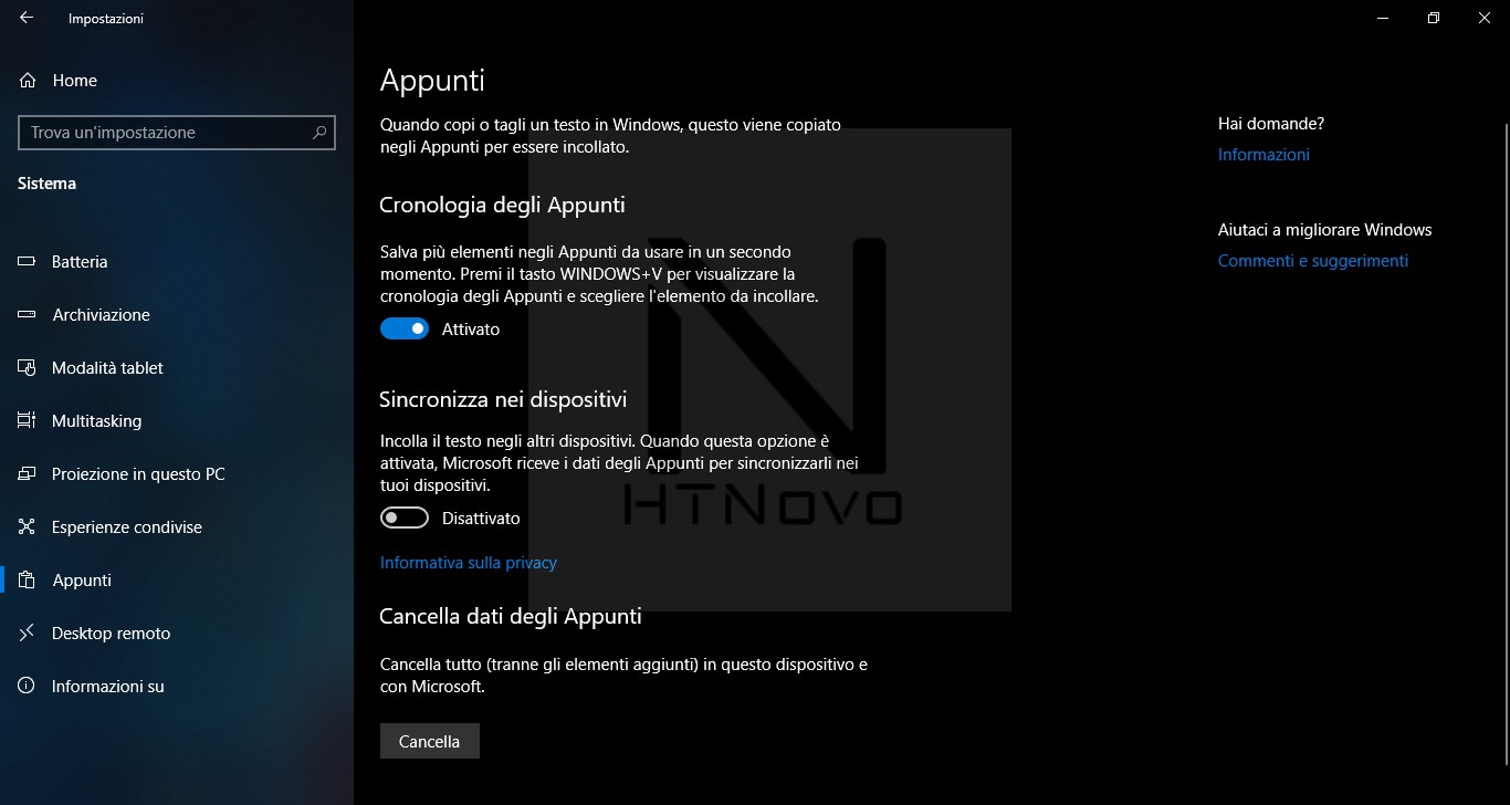 Dove Sono Gli Appunti Sul Pc La nuova funzionalità Appunti in Windows 10 versione 1809 (October 2018