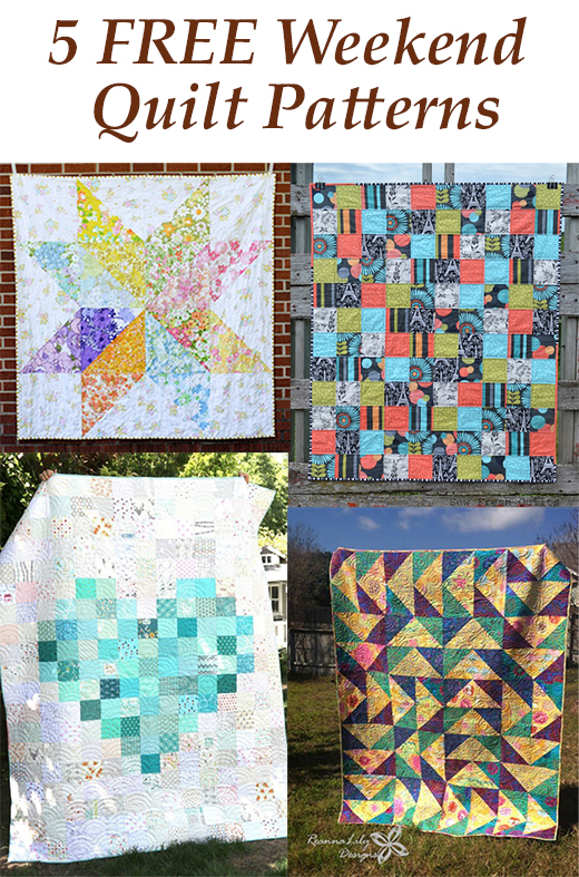 Quilting Land 5 FREE Weekend Quilt Patterns
