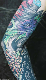 Best Tattoos For Men: Flower Sleeve Tattoos