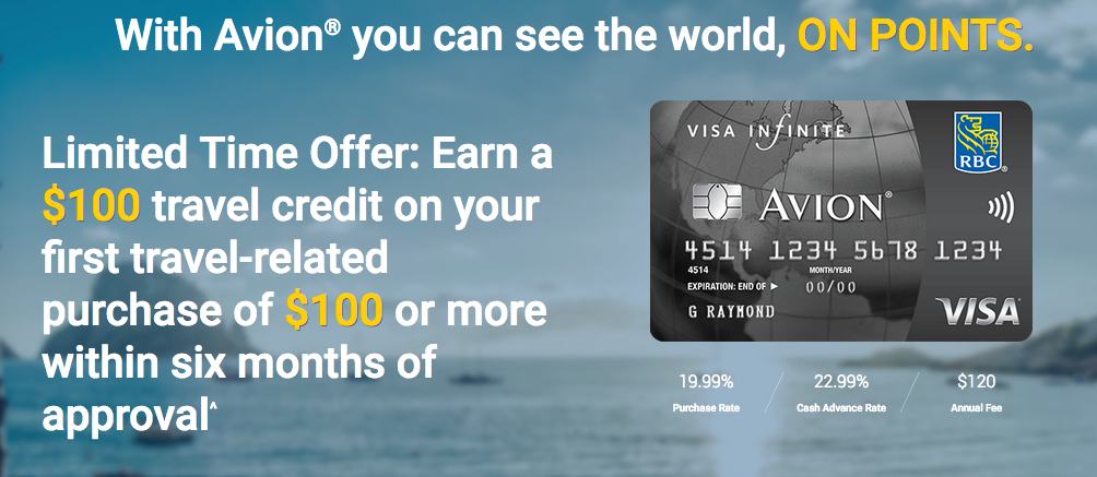 Visa Avion Rewards Chart