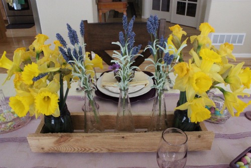 Lavender & Yellow Tablescape for Easter