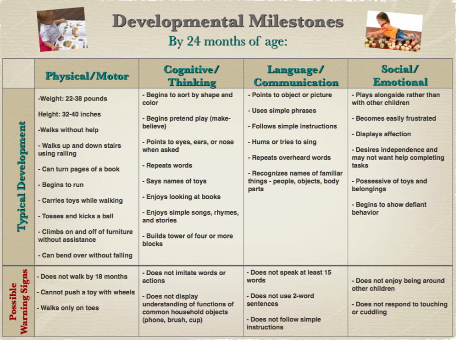 The Two's Don't Have to be Terrible: Developmental Milestones