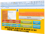 Aplikasi Daftar Hadir Plus Ketidakhadiran Guru Format Excel Otomatis
Anti Bentrok