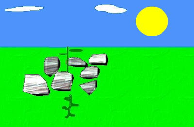 Parábola del Sembrador Dibujo de la Parábola 2 del Sembrador (planta con piedra se secó)