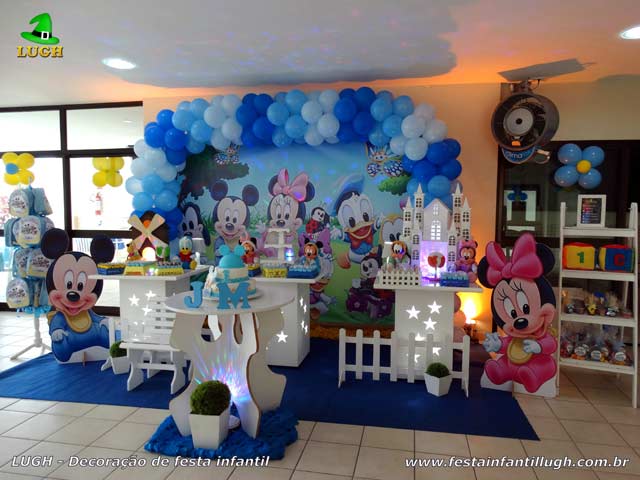 Decoração festa de aniversário de 1 ano masculina tema Baby Disney Decoração festa de aniversário de 1 ano masculina tema Baby Disney