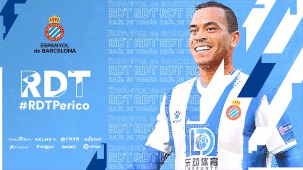 Oficial: El Espanyol ficha a Raúl de Tomás hasta 2026