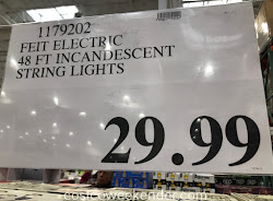 string feit lights costco electric incandescent 48ft deal