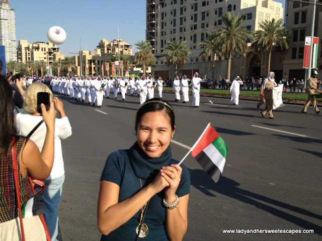 Lady during the UAE NAtional Day