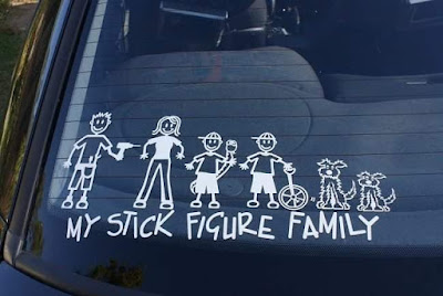 Penampakan Stiker Keluarga di Kaca Mobil - Blog Mas Hendra 