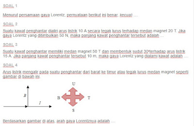 Contoh Soal Gaya Lorentz