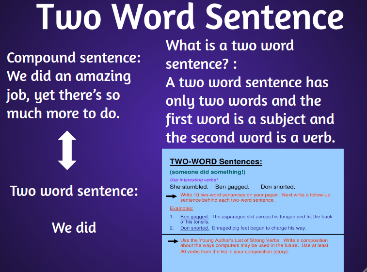 Words in sentence using a How to