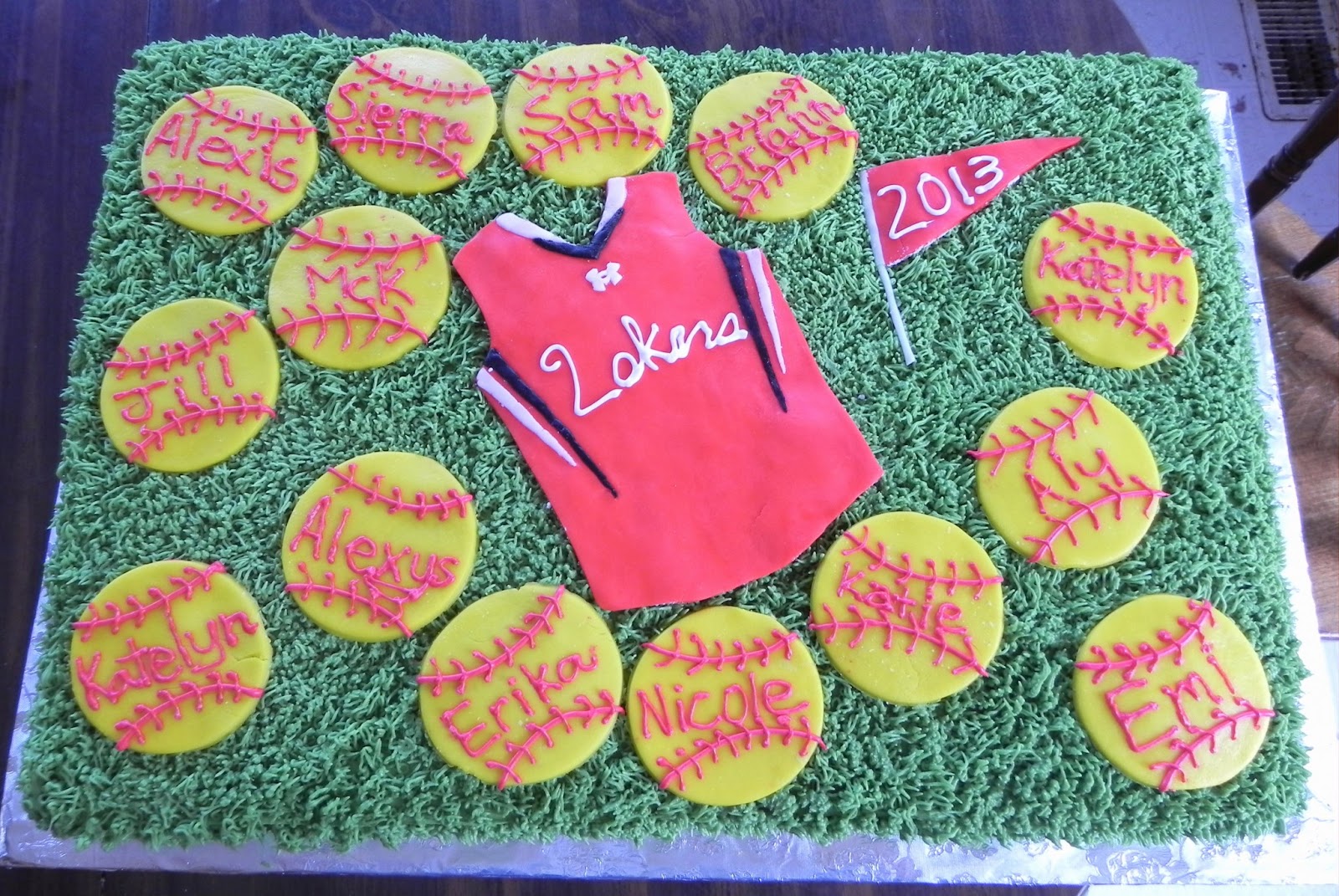 Confessions of a BakeAHolic Softball Cake