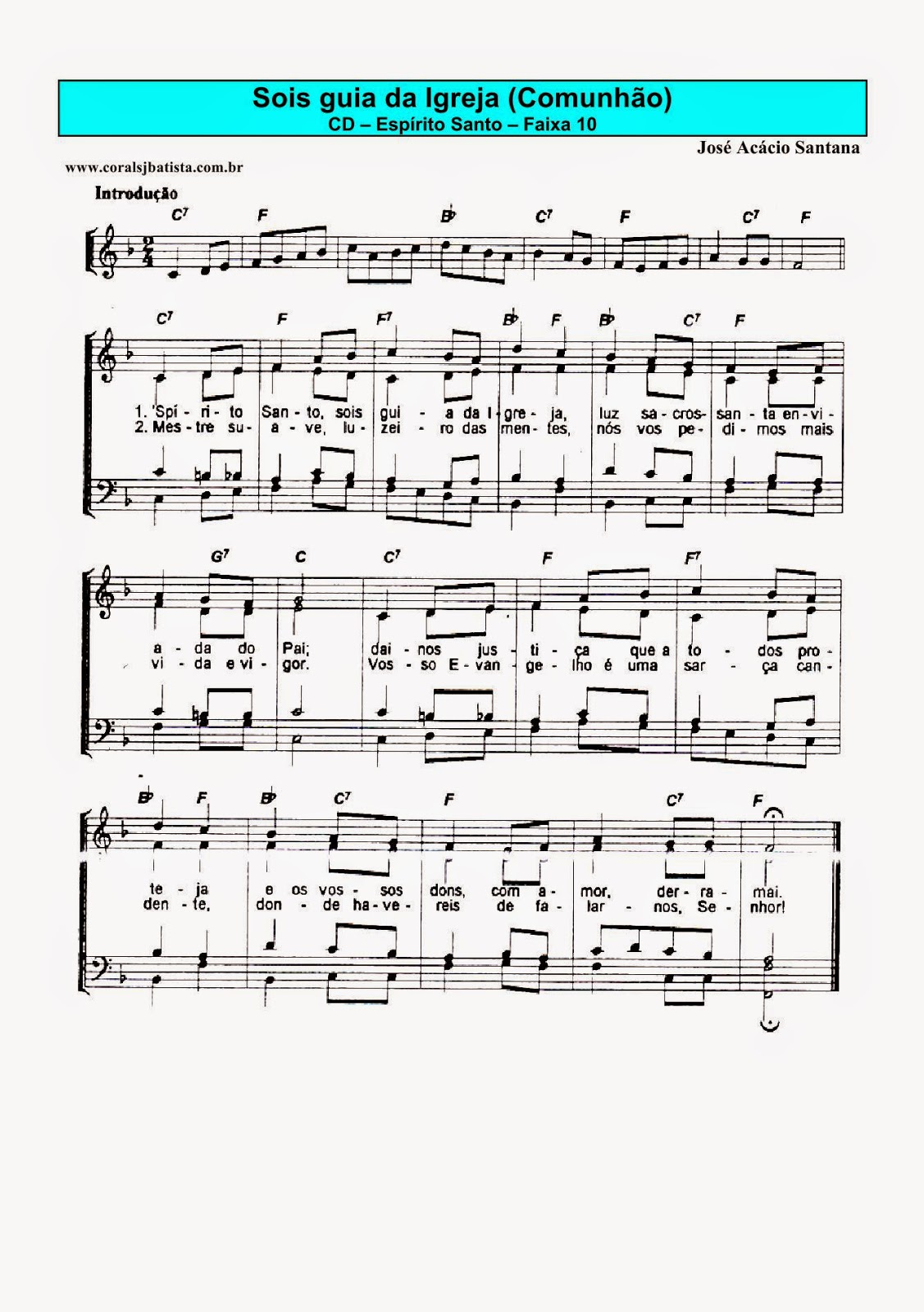 ANIMAÇÃO DE MISSAS GRUPOS DE CANTOS 24052015 O DIA DO SENHOR