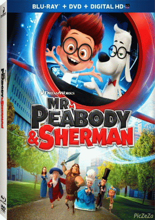 Mr Peabody & Sherman 2014 BluRay 300Mb Hindi Dual Audio 480p