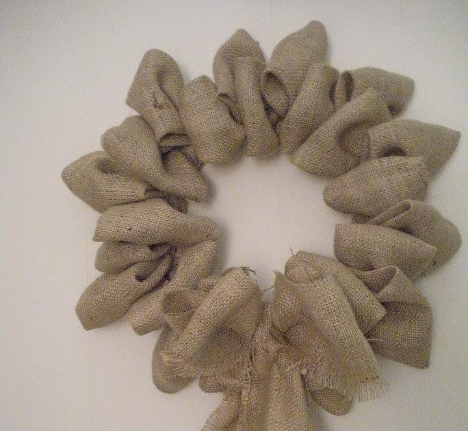 The Sewing Room: The Burlap Wreath Gets a Little Christmas On!
