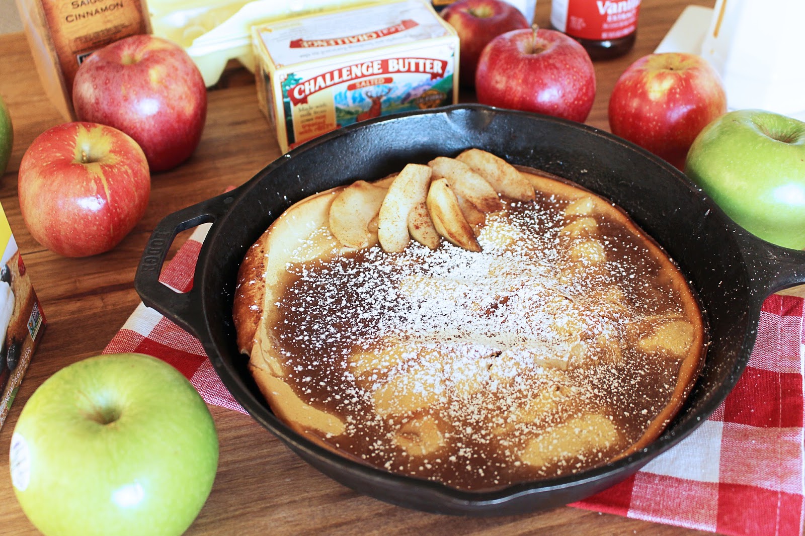 Kylee's Kitchen Caramel Apple Dutch Baby Pancake