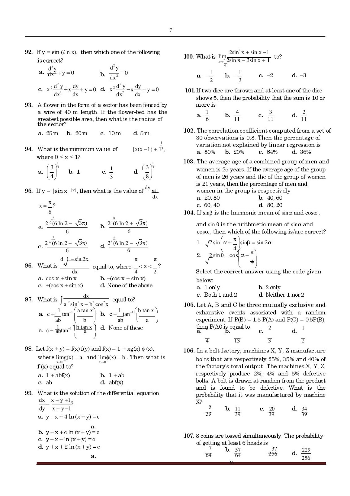Nda Question Paper Pdf
