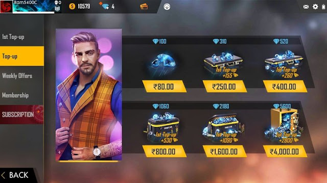 free fire diamond mod apk
