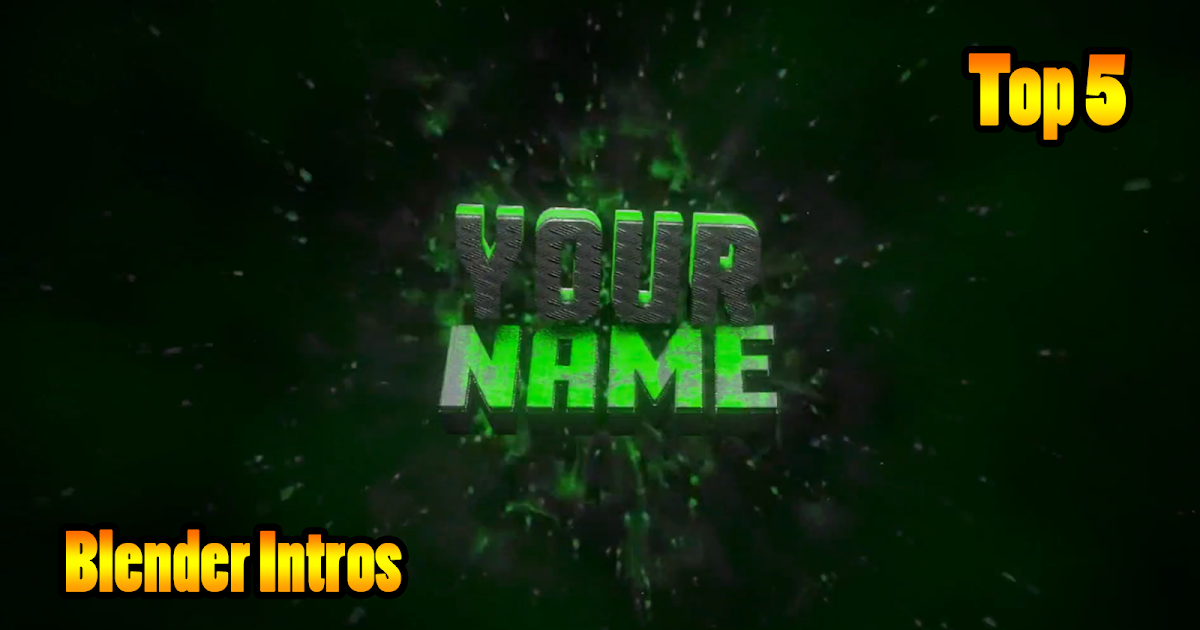 Top Intro Templates Blender Intro Template 4
