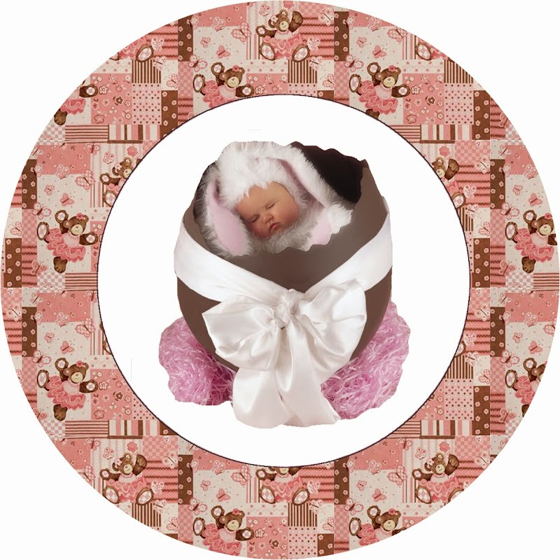 Anne Geddes para Pascua: Etiquetas para Imprimir Gratis. Toppers o etiquetas de Anne Geddes para Pascua para imprimir gratis.