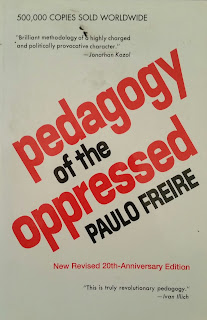 Book cover to Pedagogy of the Opressed by Paulo Freire