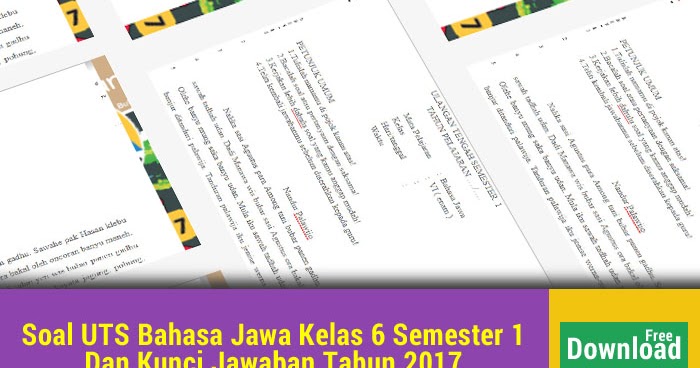 Jawaban Uji Kompetensi Wulangan 5 Bahasa Jawa Kelas 8 : Download Uji Kompetensi Wulangan 5 Kirtya Basa Kelas 7 Cute766 Pictures