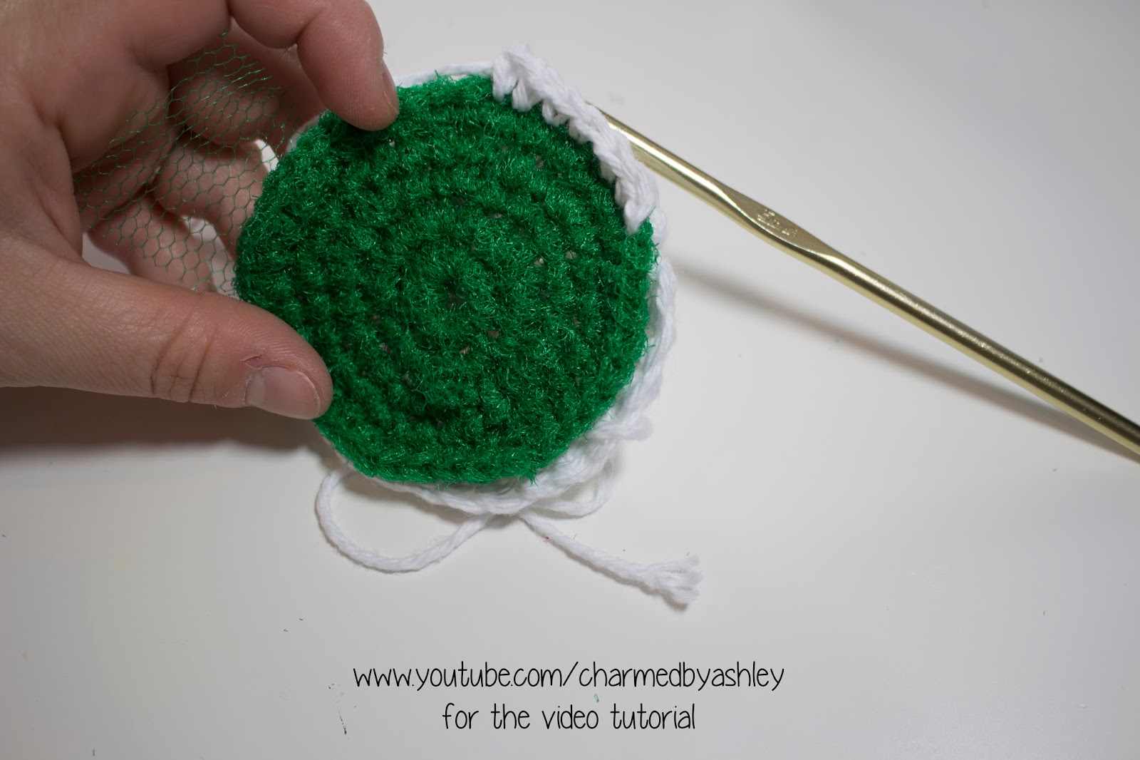 Scrubby made out of netting Double sided scrubby Charmed By Ashley