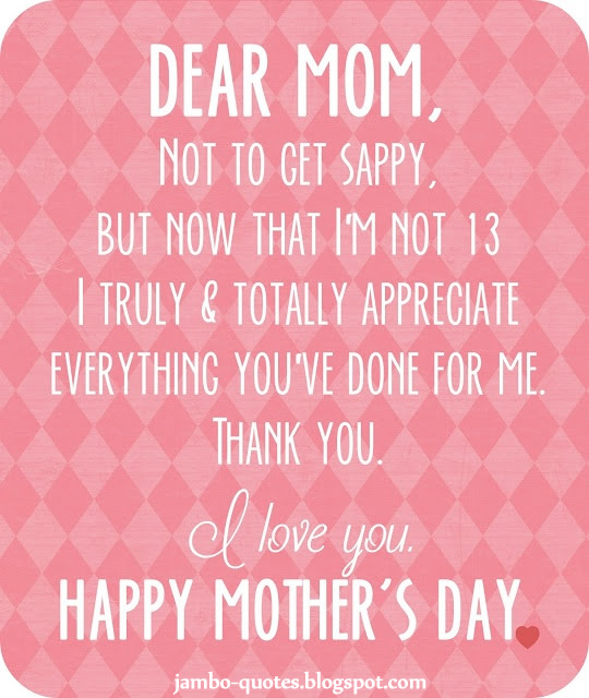 Mothers Day Quotes: I love You MOM Quotes Short Inspirational and ...