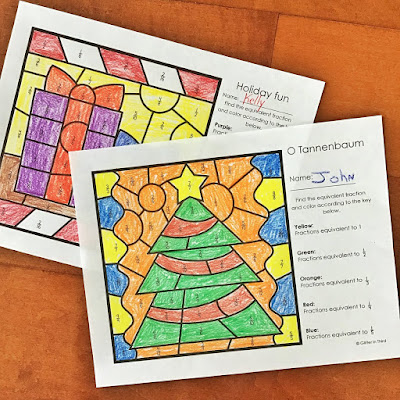 FREE math activities for equivalent fractions FREE math activities for equivalent fractions