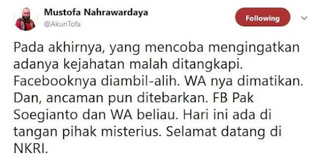 Facebook Pakar IT Diblokir Setelah Ngaku Temukan 57 Ribu Input Situng Salah Facebook Pakar IT Diblokir Setelah Ngaku Temukan 57 Ribu Input Situng Salah