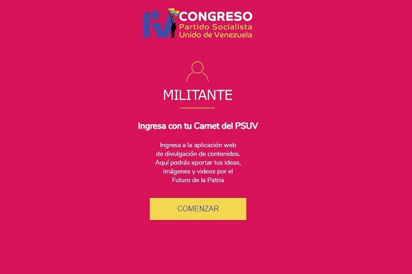 carnet del psuv aplicacion congreso