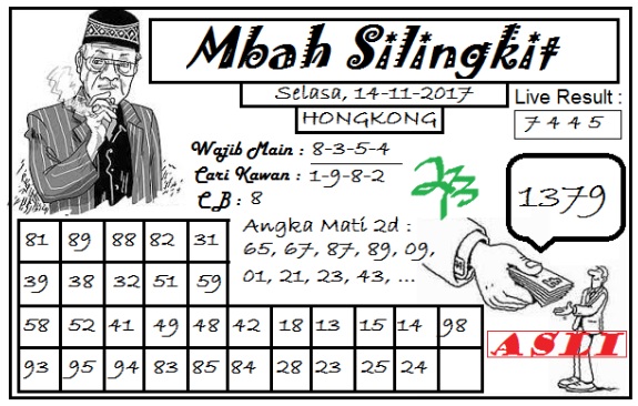 Syair HK Naga Mas Selasa 14-11-2017