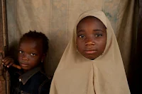 Two girls from the village of Suleja which is a city in Niger State, Nigeria