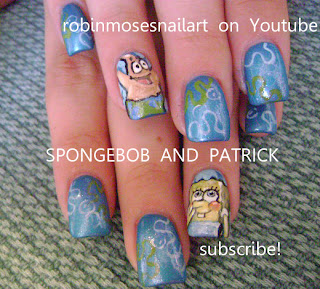 spongebob nail, spongebob and patrick nail, the incredibles nail art, the incredibles nail, superhero nails, disney pixar nails, disney nails, cartoon nails, super hero nails, yellow nail art,
