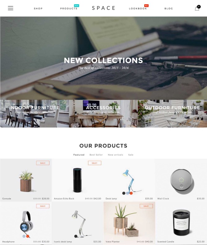Space - Minimalist, Clean WooCommerce Theme