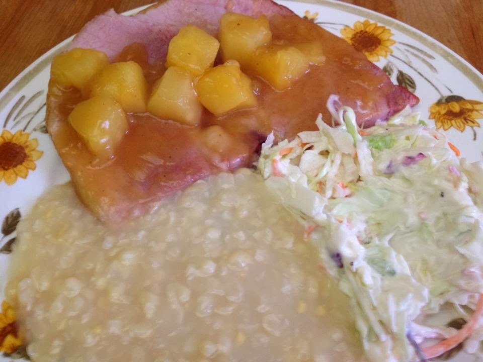 Orange and Pineapple Baked Ham Steaks