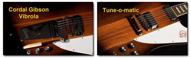 Puentes Vibrola y Tune-o-matic Diferentes Tipos de Puentes en la Guitarra Gibson Firebird