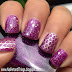 Purple Glamour: Stamping Nail Art