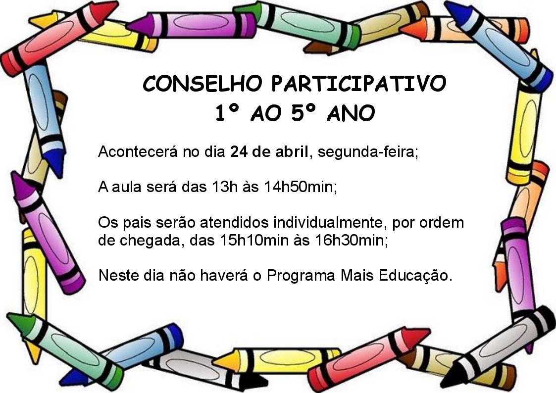 Escola Primo Vacchi Conselho de classe participativo 1º trimestre