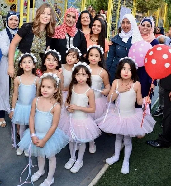 Daughter of Princess Ghida al-Talal of Jordan, Princess Rajaa held an official event for children at Zaha Cultural Center