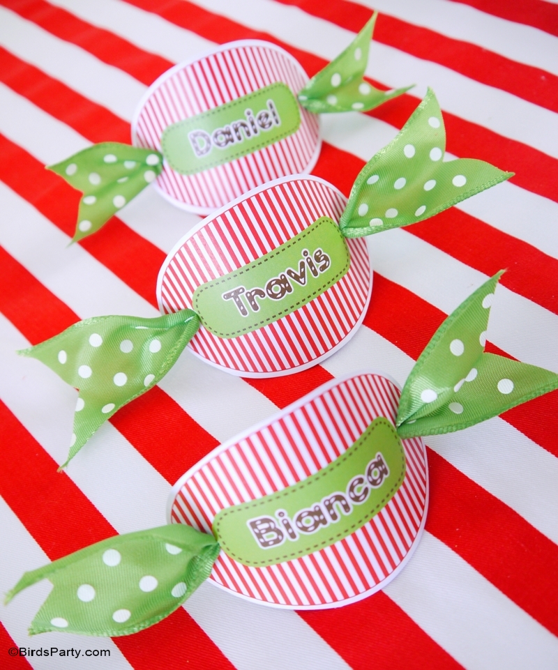 Candyland Christmas DIY Tablescape | Kids Holiday Table - BirdsParty.com