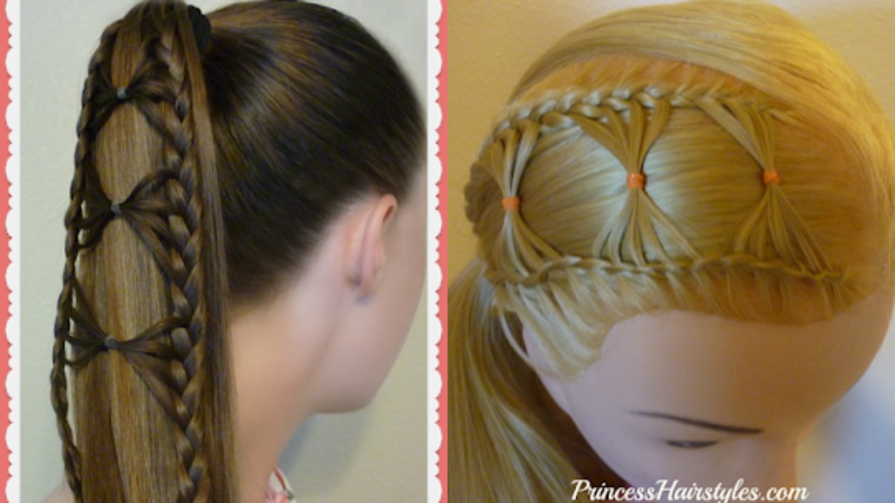 2 Adorable Hairstyles Using The Bow Tie Braid | Hairstyles For Girls -  Princess Hairstyles