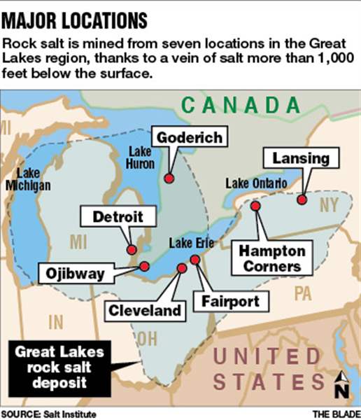 Industrial History: World's largest salt mine is under Lake Erie