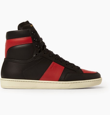 Clean And Easy To The Finish: Saint Laurent SL01H Leather High Top ...