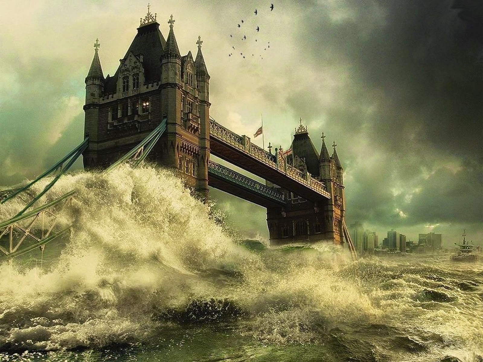 3D Bridge in Wave Wallpaper - WallpapersXplore | Free HD Desktop Wallpapers